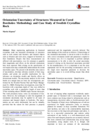 Orientation Uncertainty of Structures Measured in Cored Boreholes: Methodology and Case Study of Swedish Crystalline Rock