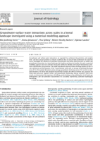 Groundwater-surface water interactions across scales in a boreal landscape investigated using a numerical modelling approach