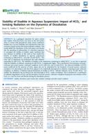 Stability of Studtite in Aqueous Suspension: Impact of HCO3 − and Ionizing Radiation on the Dynamics of Dissolution