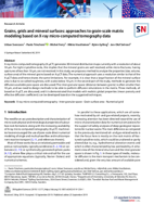 Grains, grids and mineral surfaces: approaches to grain-scale matrix modeling based on X-ray micro-computed tomography data