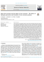 Spent fuel corrosion and the impact of iron corrosion - The effects of hydrogen generation and formation of iron corrosion products