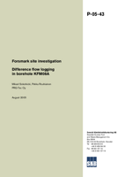 Difference flow logging in borehole KFM08A. Forsmark site investigation