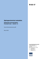 Hydrogeochemical evaluation. Preliminary site description Forsmark area - version 1.2