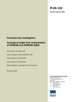 Geological single-hole interpretation of KFM06A and KFM06B (DS6). Forsmark site investigation Revised October 2006