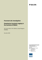 Geophysical borehole logging in the borehole KFM06C. Forsmark site investigation