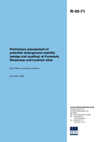 Preliminary assessment of potential underground stability (wedge and spalling) at Forsmark, Simpevarp and Laxemar sites