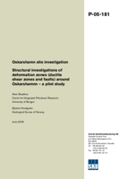 Structural investigations of deformation zones (ductile shear zones and faults) around Oskarshamn - a pilot study. Oskarshamn site investigation