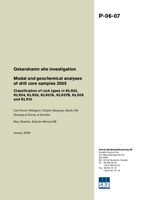 Modal and geochemical analyses of drill core samples 2005. Classification of rock types in KLX03, KLX04, KLX06, KLX07A, KLX07B, KLX08 and KLX10. Oskarshamn site investigation