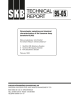 Groundwater sampling and chemical characterisation of the Laxemar deep borehole KLX02