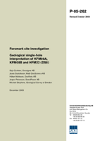 Geological single-hole interpretation of KFM08A, KFM08B and HFM22 (DS8). Forsmark site investigation. Revised October 2006