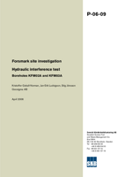 Hydraulic interference test. Boreholes KFM02A and KFM03A. Forsmark site investigation
