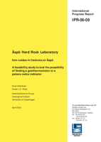 Iron oxides in fractures at Äspö. A feasibility study to test the possibility of finding a geothermometer or a palaeo-redox indicator