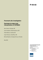 Geological single-hole interpretation of KFM06C. Forsmark site investigation