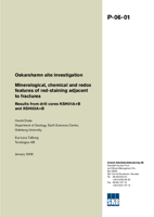 Mineralogical, chemical and redox features of red-staining adjacent to fractures. Results from drill cores KSH01A+B and KSH03A+B. Oskarshamn site investigation