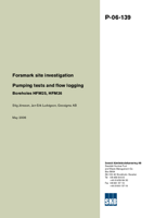 Pumping tests and flow logging. Boreholes HFM25, HFM26. Forsmark site investigation