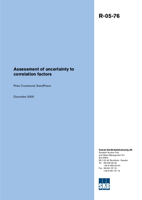 Assessment of uncertainty to correlation factors