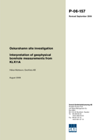 Interpretation of geophysical borehole measurements from KLX11A. Oskarshamn site investigation Revised September 2006