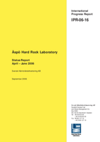 Äspö Hard Rock Laboratory. Status Report April - June 2006