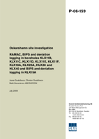 RAMAC, BIPS and deviation logging in boreholes KLX11B, KLX11C, KLX11D, KLX11E, KLX11F, KLX18A, KLX20A, HLX38 and HLX40 and BIPS and deviation logging in KLX19A. Oskarshamn site investigation