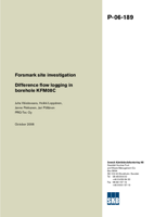 Difference flow logging in borehole KFM08C. Forsmark site investigation