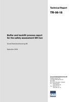 Buffer and backfill process report for the safety assessment SR-Can