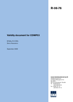 Validity document for COMP23