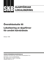 Översiktsstudie 95. Lokalisering av djupförvar för använt kärnbränsle