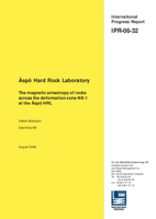 Äspö Hard Rock Laboratory. The magnetic anisotropy of rocks across the deformation zone NE-1 at the Äspö HRL