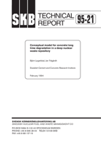 Conceptual model for concrete long time degradation in a deep nuclear waste repository