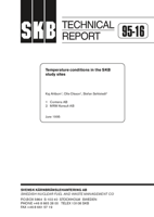 Temperature conditions in the SKB study sites