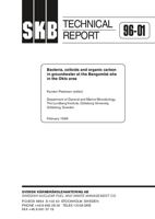 Bacteria, colloids and organic carbon in groundwater at the Bangombé site in the Oklo area