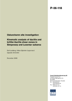 Kinematic analysis of ductile and brittle/ductile shear zones in Simpevarp and Laxemar subarea. Oskarshamn site investigation