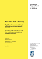 Äspö Hard Rock Laboratory. Äspö Task Force on modelling of groundwater flow and transport of solutes. Modelling of Task 6D, 6E, and 6F, flow and transport simulations in fracture networks