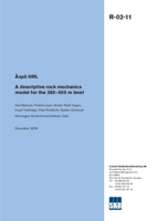 Äspö HRL. A descriptive rock mechanics model for the 380-500 m level