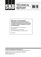 Application of space geodetic techniques for the determination of intraplate deformations and movements in relation with the postglacial rebound of Fennoscandia