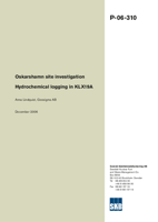 Hydrochemical logging in KLX19A. Oskarshamn site investigation