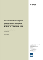 Interpretation of geophysical borehole measurements from KLX19A, KLX28A and KLX29A. Oskarshamn site invetigation