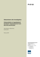 Interpretation of geophysical borehole measurements from KLX17A and HLX43. Oskarshamn site investigation