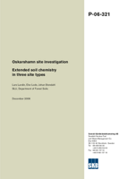 Extended soil chemistry in three site types. Oskarshamn site investigation