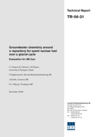 Groundwater chemistry around a repository for spent nuclear fuel over a glacial cycle. Evaluation for SR-Can