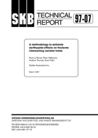 A methodology to estimate earthquake effects on fractures intersecting canister holes