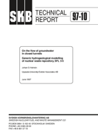 On the flow of groundwater in closed tunnels. Generic hydrogeological modelling of nuclear waste repository, SFL 3-5