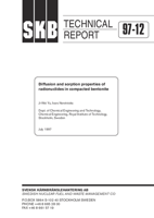 Diffusion and sorption properties of radionuclides in compacted bentonite