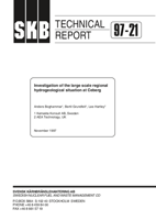 Investigation of the large scale regional hydrogeological situation at Ceberg