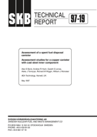 Assessment of a spent fuel disposal canister. Assessment studies for a copper canister with cast steel inner component