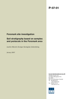 Soil stratigraphy based on samples and protocols in the Forsmark area. Forsmark site investigation