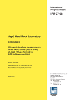 DECOVALEX. Ultrasonic borehole measurements in the TASQ tunnel (450 m level) at Äspö HRL performed by BGR in November 2006