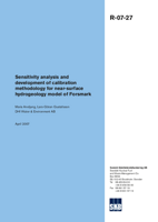 Sensitivity analysis and development of calibration methodology for near-surface hydrogeology model of Forsmark