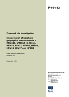 Interpretation of borehole geophysical measurements in KFM04A, KFM06A (0-100 m), HFM10, HFM11, HFM12, HFM13, HFM16, HFM17 and HFM18. Forsmark site investigation