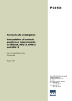 Interpretation of borehole geophysical measurements in KFM05A, HFM14, HFM15 and HFM19. Forsmark site investigation